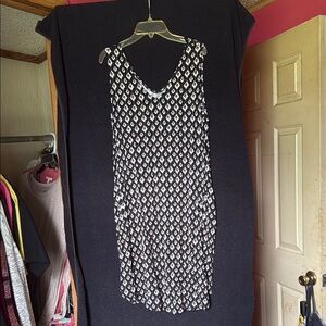 Maurices Black and White Maxi Dress